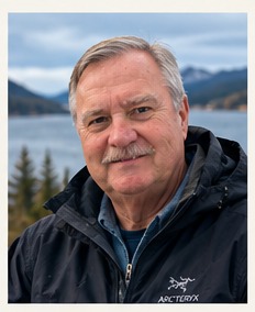 Author Mel Laurila outdoors near mountain scenery
